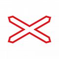 Дорожный знак 1.3.1 &amp;quot;Однопутная железная дорога&amp;quot;